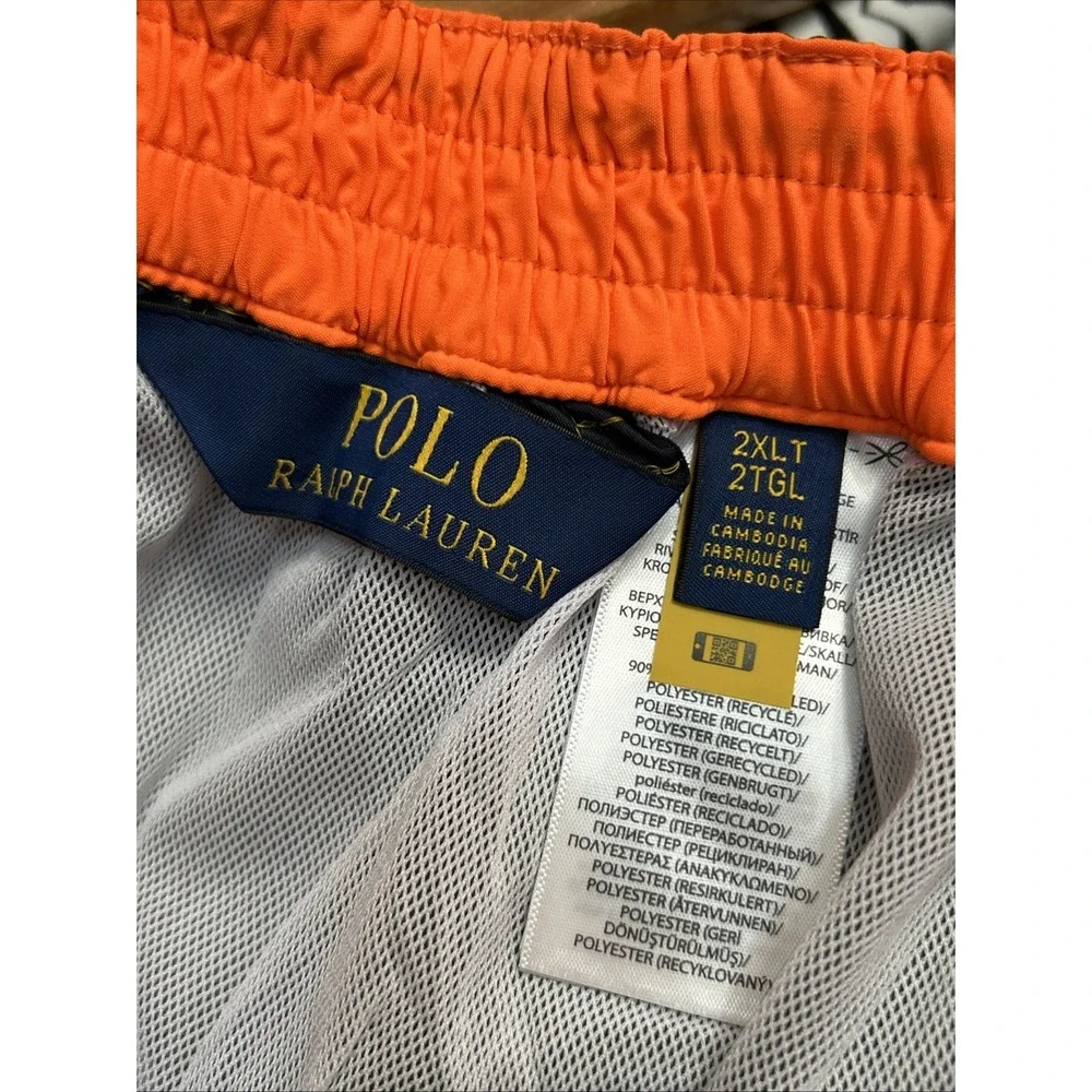 NWT Mens Polo Ralph Lauren Big & Tall Kailua Long Swim Trunks Shorts Sz 2XLT $85